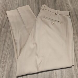 Peter Millar Pants Men 36x27 Beige Khaki Durham High Drape Performance Golf EB78